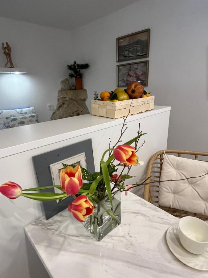Charming Studio Apartment At House Rustica With Terrace And Nearby Parking Punat Exteriér fotografie